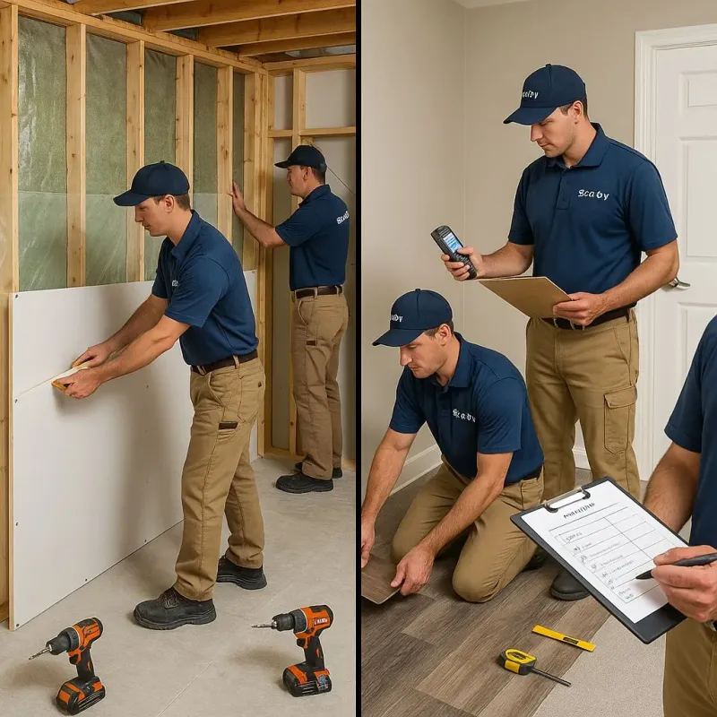 Repairs and Reconstruction process in East Moline, IL